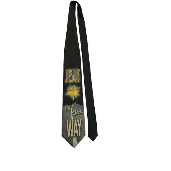 Walnut Ridge Ralph Marlin Jesus Is The Way 1998 Vintage Novelty Necktie - Picture 2 of 7